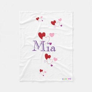 HAMbyWhiteGlove - Fleece Blanket - Harten Deken