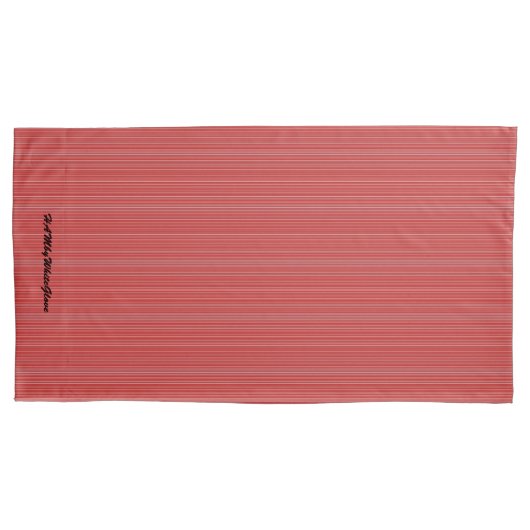 HAMbyWhiteGlove - Pillow Hoesjes - Red Mix Fine Kussensloop (Voorkant-Links)