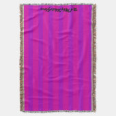 HAMbyWhiteGlove - Throw Blanket - Roze/Paars Deken (Voorkant Verticaal)