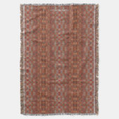 HAMbyWhiteGlove - Throw Blanket - Rust Bohemian Deken (Voorkant Verticaal)
