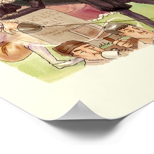 Hameau - Impression d'art original (Coin)