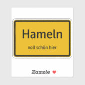 Hameln Aufkleber Sticker Autoaufkleber (Vel)