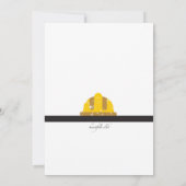 Hamer en Bouwhelm Jonggezellenfeest Kaart (Achterkant)