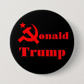 Hamer en sikkel Donald Trump Ronde Button 7,6 Cm (Voorkant)