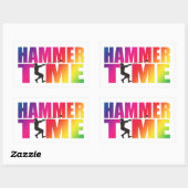 Hamer Gooi Track en Field Stickers (Vel)