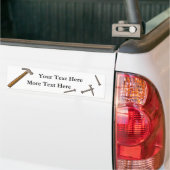 Hamer & Nails Bumpersticker (Op Truck)