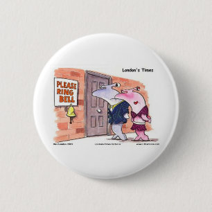 Hamerhaaien @ Deur Funny Gifts T-shirts Etc Ronde Button 5,7 Cm