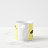 Hamerkop-vogelschildering Espresso Kop (Achterkant)