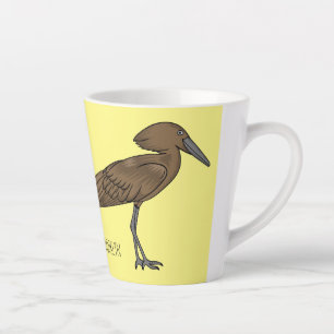 Hamerkop-vogelschildering Latte Mok