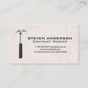 Hamerlogo Grunge textuur muur Visitekaartje