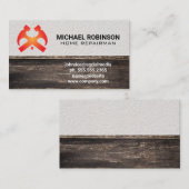 Hamers en Huis | Wandhout Visitekaartje (Voorkant / Achterkant)