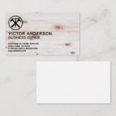 Hamers en Nail Logo | Hout Visitekaartje (Voorkant / Achterkant)