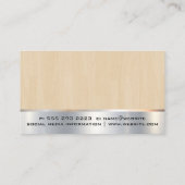 Hamers Nail Logo | Houtmetaal | Bouw Visitekaartje (Achterkant)