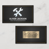 Hamersleutel | geperforeerd gaas visitekaartje (Voorkant / Achterkant)