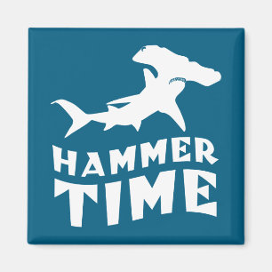 Hamertijd Ontwerp voor hamerhaaienliefhebbers Magneet
