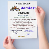 Hamfest Flyer 2-zijdig met Ham Verkoper Pas het aa (Hand)