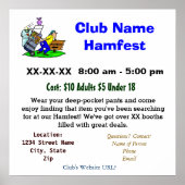Hamfest Promotional Poster past het aan! (Voorkant)