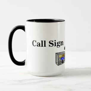 Hamfest Seller Ham Radio Mok past het aan!