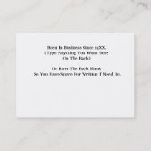 Hamfest Seller  Visitekaartjes (Achterkant)