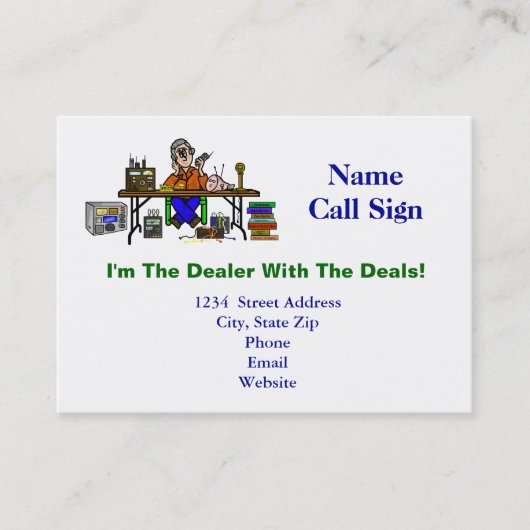 Hamfest Seller  Visitekaartjes (Voorkant)