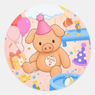 Hamhock's Roze Spettertastisch! Verhalenboek Ronde Sticker