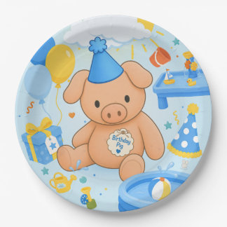 Hamhock's Splashtastic! Verjaardagsfeestje met spr Papieren Bordje