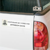 Hamill40, DONT BLAME WAARVOOR IK HEB GESTEMD, JEFF Bumpersticker (Op Truck)