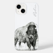 Hamilton ~ American Bison iPhone 14 Coque (Verso)