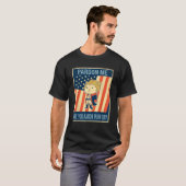 Hamilton Cat US Vlag T-shirt (Voorkant volledig)