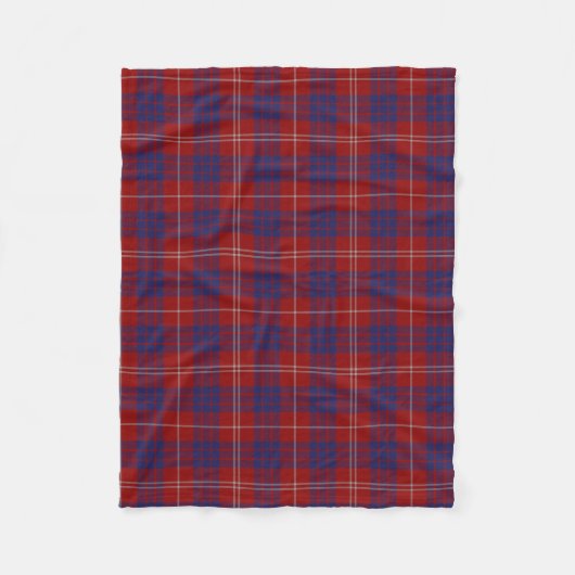 Hamilton Clan Tartan Pset Fleece Blanket Deken (Voorkant)
