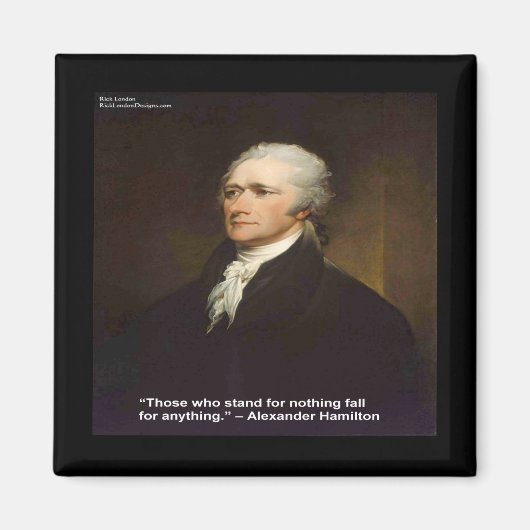 Hamilton "Fall For Any" Quote Magnet (Devant)