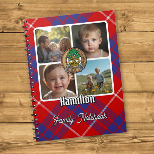 Hamilton familie foto collage notitieboek