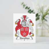 Hamilton Family Crest Briefkaart (Staand voorkant)