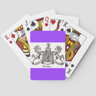 HAMILTON FAMILY CREST - PLAYING CARDS SPEELKAARTEN