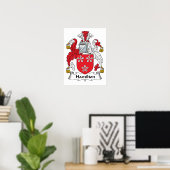 Hamilton Family Crest Poster (Thuiskantoor)