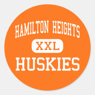Hamilton Heights - Huskies - Hoog - Arcadia Ronde Sticker