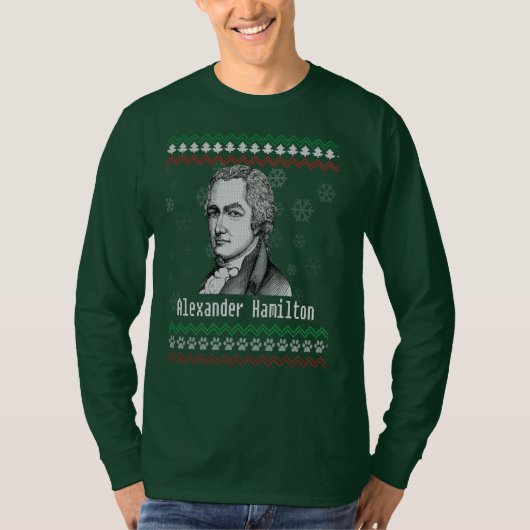 Hamilton Long Hoeve Ugly met kerstkeuken Shirt (Voorkant)