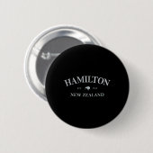 Hamilton New Zealand Hamilton Nz Graphic Print Ronde Button 5,7 Cm (Voorkant /achterkant)