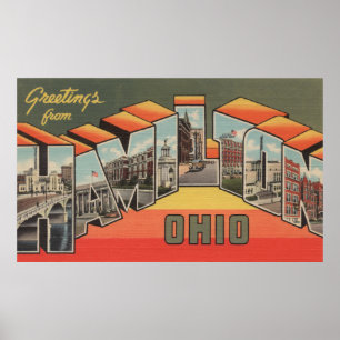Hamilton, Ohio - Grote Letter-scènes Poster