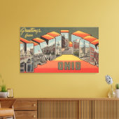 Hamilton, Ohio - Large Letter Scenes 2 Canvas Afdruk (Insitu (Woonkamer))