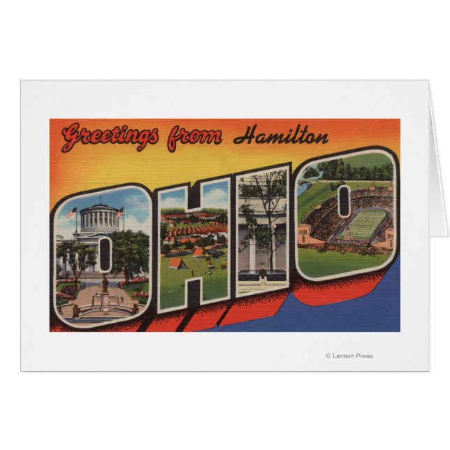 Hamilton, Ohio - Scènes de grandes lettres (Devant horizontal)