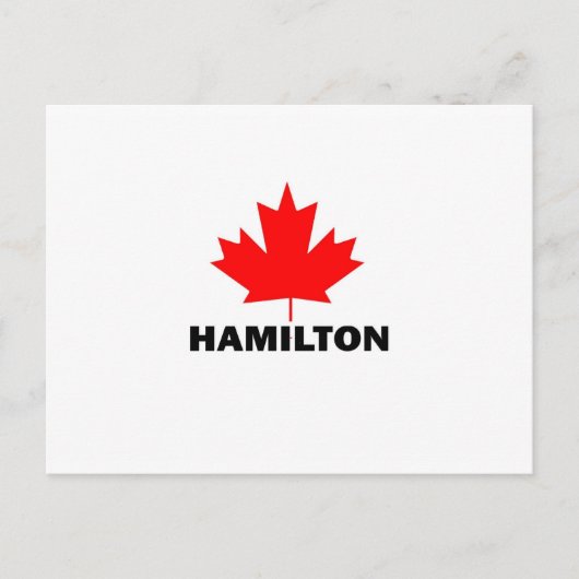 Hamilton, Ontario Briefkaart (Voorkant)