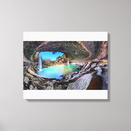 Hamilton Pool - Austin Texas Canvas Afdruk (Voorkant)
