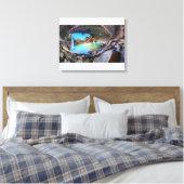 Hamilton Pool - Austin Texas Canvas Afdruk (Insitu (Slaapkamer))
