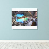 Hamilton Pool - Austin Texas Canvas Afdruk (Insitu (Houten vloer))