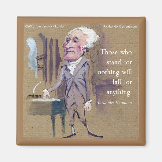 Hamilton & Quote Fridge Magnet Magneet (Voorkant)