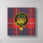 Hamilton Scottish Crest en Tartan Canvas print (Voorkant)