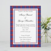 Hamilton Scottish Wedding Invitation Kaart (Staand voorkant)