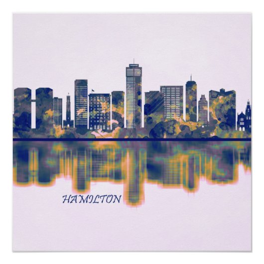 Hamilton Skyline Perfect Poster (Voorkant)