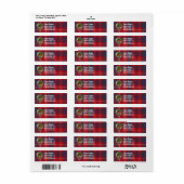 Hamilton Tartan & Badge Etiket (Full Sheet)
